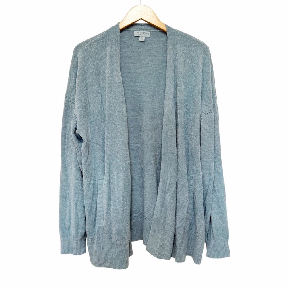 Barefoot Dreams Cozychic Ultra Lite Blue Cardigan Sz XLP